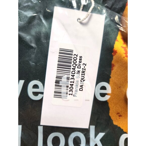 NWT Reformation Frankie Silk Maxi Dress Daiquiri Sz 2 - Picture 8 of 9